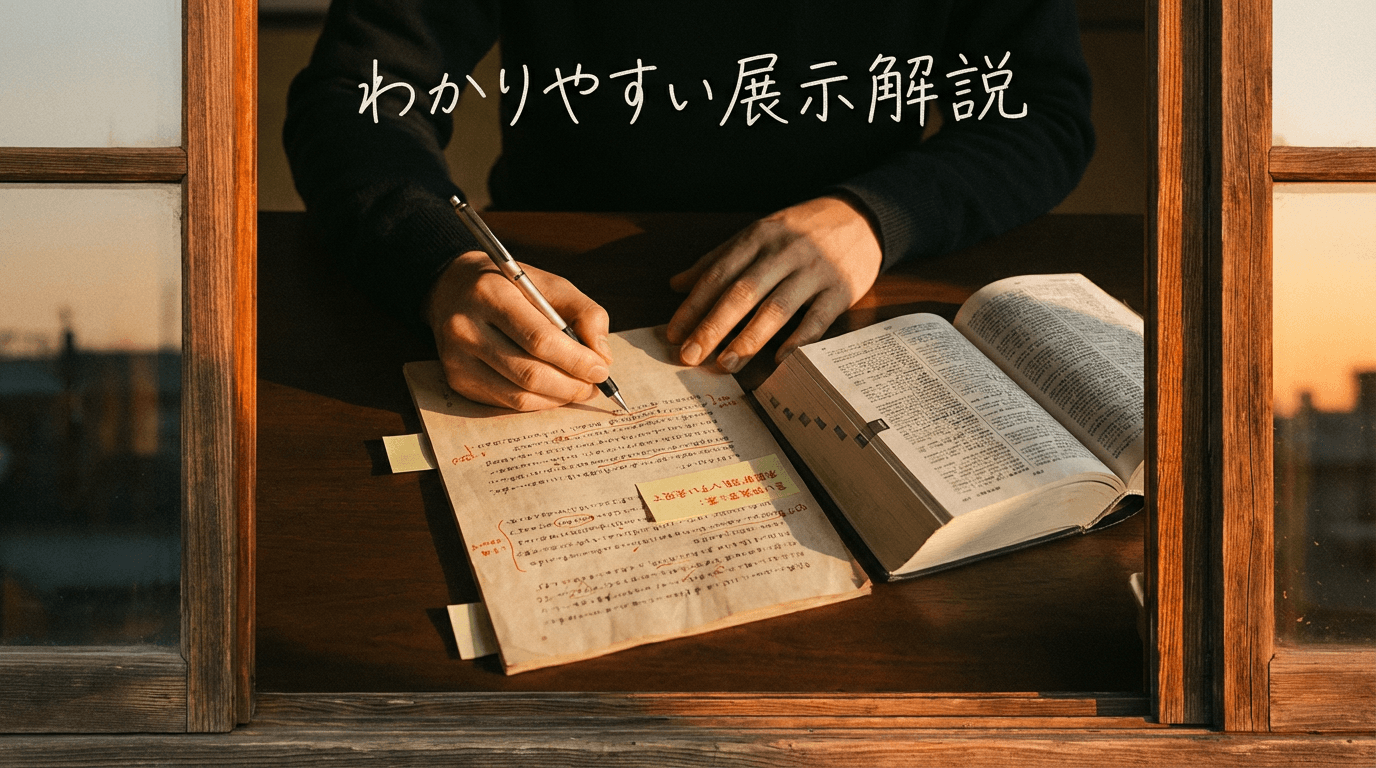 【学芸員監修】わかりやすい展示解説の書き方｜専門用語を「伝わる言葉」に変える5つの技術