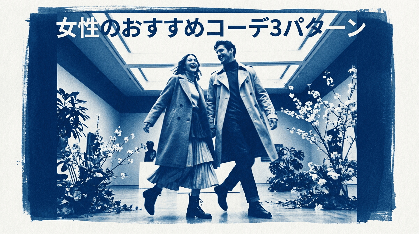 女性のおすすめコーデ3パターンのイメージ画像