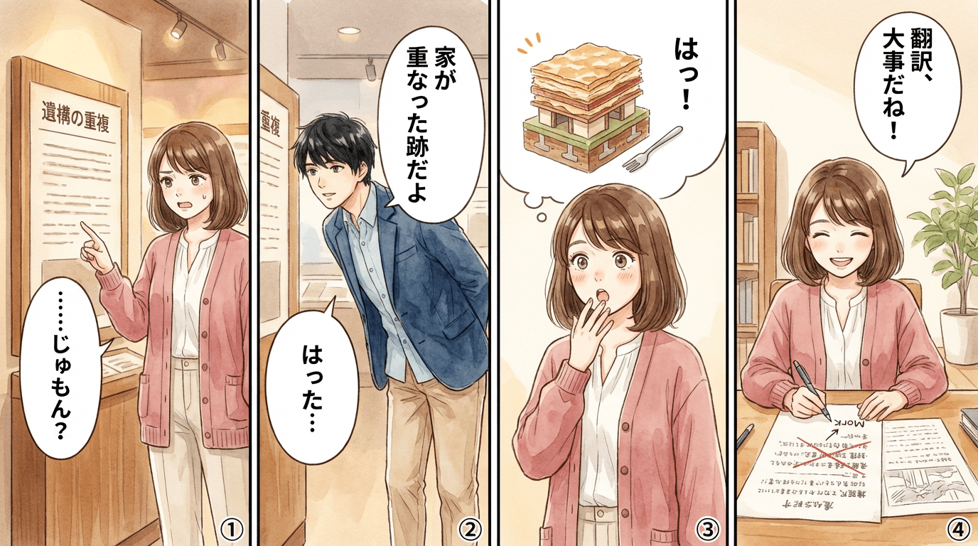 専門用語の言い換えと表現技法を解説する漫画