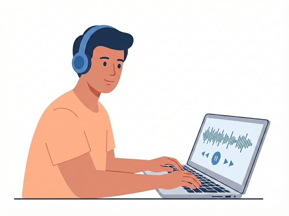 ステップ2: AIが多言語対応の音声ガイドを自動生成する画面